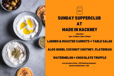 Masterclass - Sunday Suppers at Made in Hackney