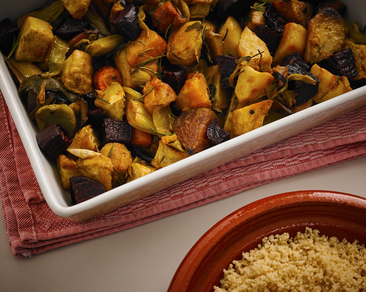 Roasted Vegetables with Couscous