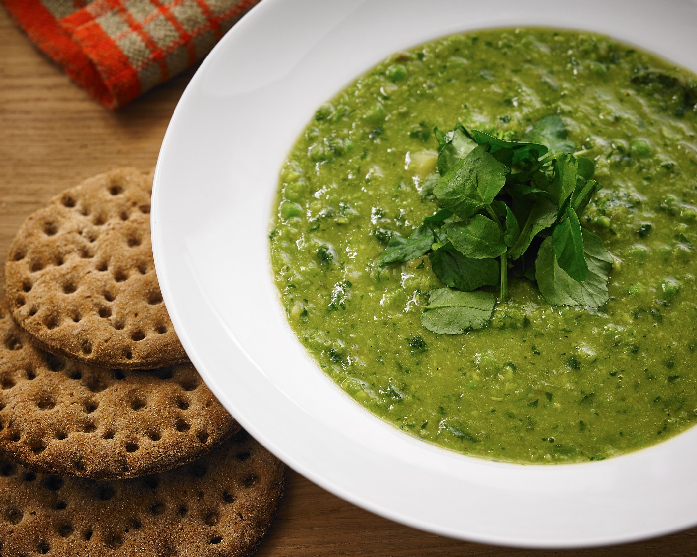 Pea and Watercress Soup