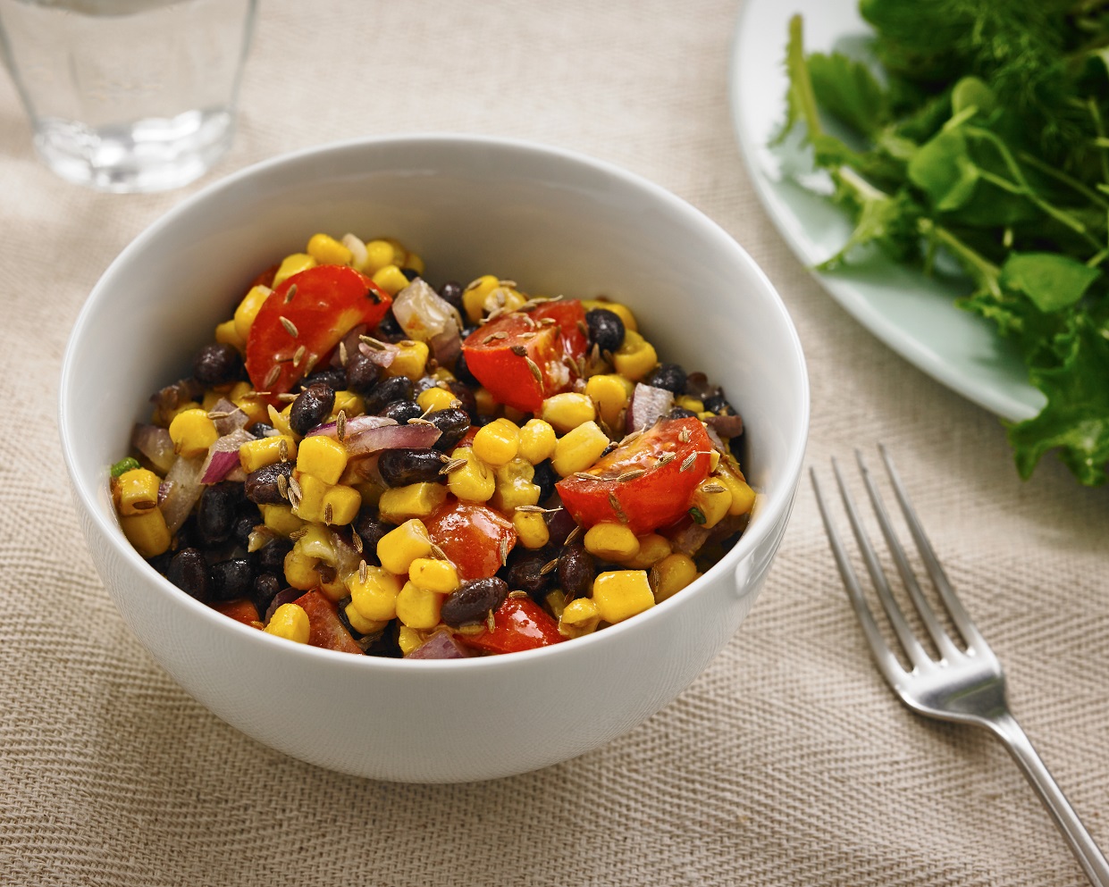 Black Bean, Potato and Tomato Salad