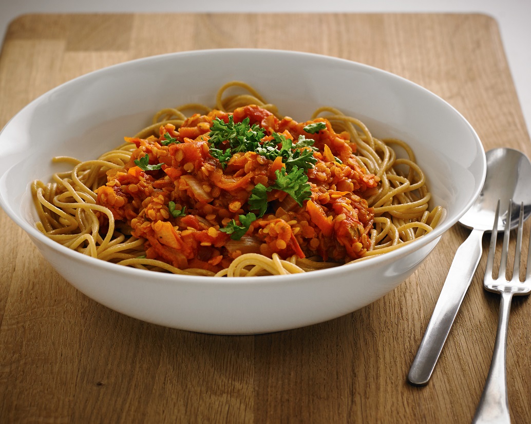 Lentil Spag Bol