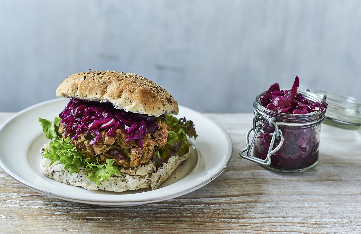 Sweet Potato And Bean Burgers