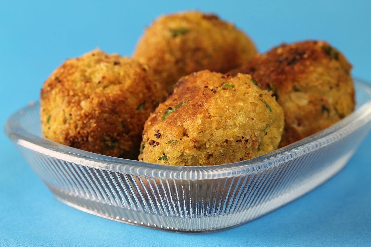 Carrot and cumin falafel