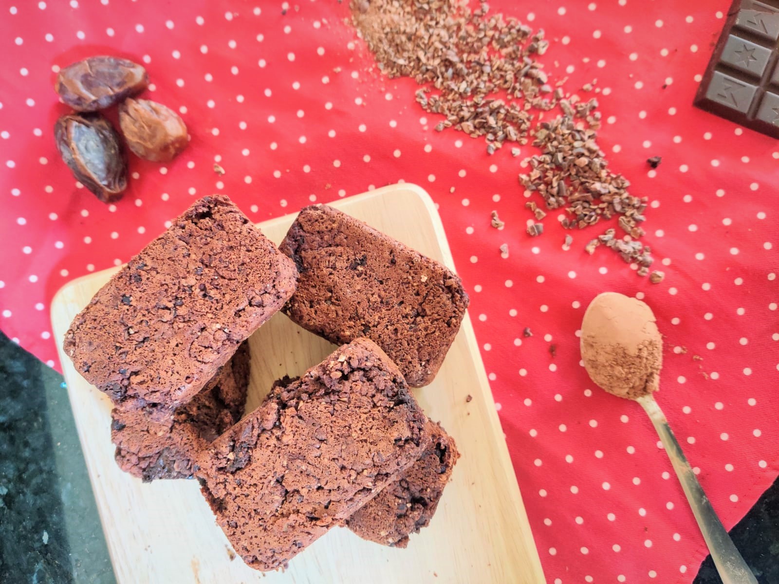 Dark chocolate black bean brownies