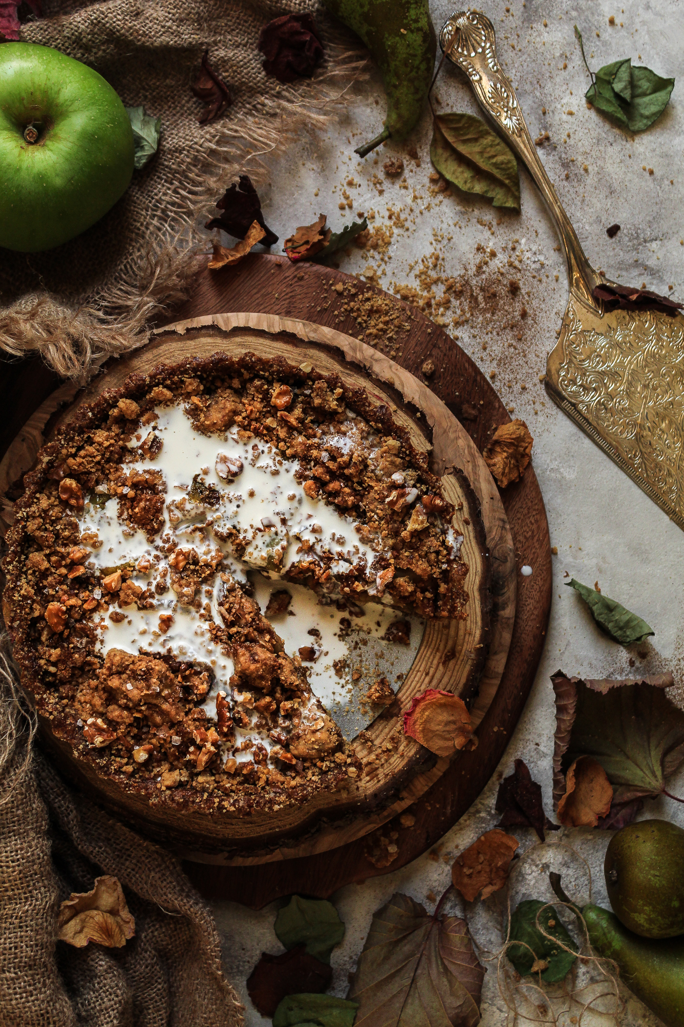 Apple & Pear Streusel Tart